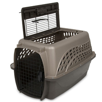 Petmate 2-Door Kennel Metallic Pearl Tan/Coffee Grounds 24" 10879