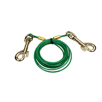 Titan® Puppy Tie Out Cable with Brass Plated Snaps 12&lsquo; 49948