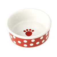 Petrageous®  Think Dots Stoneware Pet Bowls I000689b