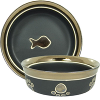 Spot® Ritz Copper Rim Dishes for Cats I000774b