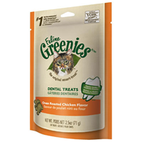 Feline Greenies® Dental Treats Oven Roasted Chicken I001370e