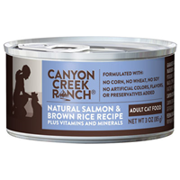 Canyon Creek Ranch® Natural Salmon & Brown Rice Recipe Can Cat Food 3oz. I001497