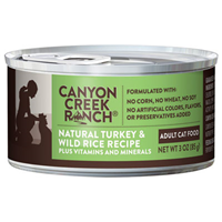 Canyon Creek Ranch® Natural Turkey & Wild Rice Recipe Can Cat Food 3oz. I001499