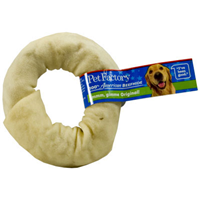 Pet Factory 100% American Beefhide Donut Dog Chew, 3-4" I002552