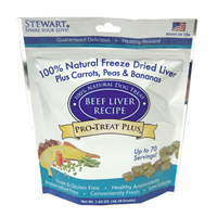 Stewart® Pro-Treat Plus® Chicken Liver Recipe Freeze Dried Treats for Dogs, 1.65 oz. I003184b