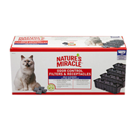 Nature&lsquo;s Miracle Automated Litter Boxes filter & receptacle Combo Pk 4  Each I003344