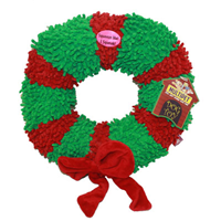 Multipet Jumbo Floppy Candy Cane & Wreath Dog Toys I005437b
