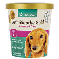NaturVet® ArthriSoothe®-Gold Advanced Care Level 3 Support for Small Breeds Soft Chews 70 ct. I007162