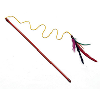 Feather Dangler Pole Cat Toy 18" Z07723402437
