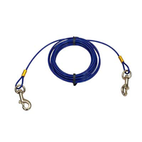 Coastal® Titan® Medium Cable Dog Tie Out with Brass Plated Snaps 10&lsquo; 49950