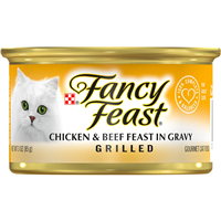 Fancy Feast Classic Paté Tender Beef and Chicken Gourmet Cat Food 3oz 79521