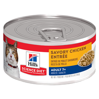 Hills Science Diet Mature Adult Chicken Entree Wet Cat Food 5.5oz.