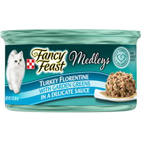 Fancy Feast Turkey Florentine with Garden Greens Cat Food 3oz 98535