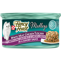 Fancy Feast White Meat Chicken Tuscany with Long Grain Rice and Garden Greens Cat Food 3oz 98592