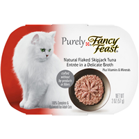 Fancy Feast Natural Flaked Skipjack Tuna Wet Cat Food in Broth 98639
