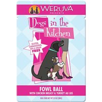 Dog In The Kitchen Fowl Ball Chicken Breast Pouch 2.8oz I010079