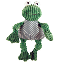 HuggleHounds® Frog Corduroy Knottie™ Large  I010609