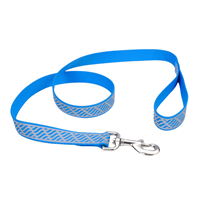 Coastal Lazer Brite Blue Lagoon Waves Reflective Leash  I011630b