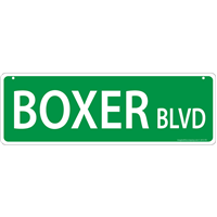 Boxer Blvd  Street Sign  I011435