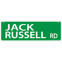 Jack Russell Road Street Sign  I011447