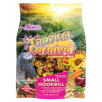 FM Brown&lsquo;s Tropical Carnival Gourmet Small Hookbill Bird Food 10 Lb. Bag