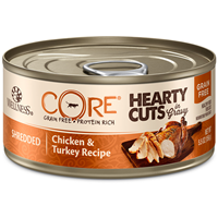 Wellness CORE Hearty Cuts Shredded Chicken & Turkey Cat Food 5.5oz Can I013718