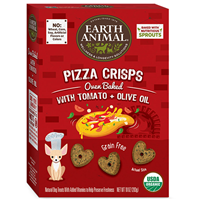 Earth Animals Pizza Crisps Dog Treat 10oz I014133