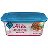 Blue Buffalo Braised Beef Dinner Dog Food 8oz.