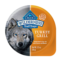 Blue Buffalo Wilderness Turkey Grill Trail Tray Dog Food 3.5oz
