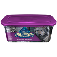 Blue Buffalo Wilderness Trail Tubs Beef Stew Dog Food 8oz.