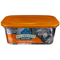 Blue Buffalo Wilderness Trail Tubs Turkey Stew Dog Food 8oz.