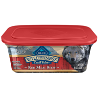 Blue Buffalo Wilderness Trail Tub Red Meat Stew Dog Food 8oz.