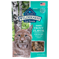 Blue Buffalo Wilderness Crunchy Trout Flavor Cat Treats 2oz