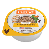Nature&lsquo;s Variety Grain-Free Minced Recipe with Real Chicken Wet Cat Food Cup 3.5 oz I014944