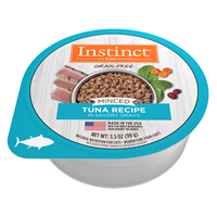 Nature&lsquo;s Variety Grain-Free Minced Recipe with Real Tuna Wet Cat Food Cup 3.5-oz I014947