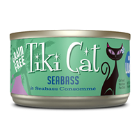 Tiki Cat® Oahu Luau™ Seabass Grain Free 2.8 oz. I014984