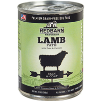 Redbarn Natural Grain-Free Skin & Coat Lamb Recipe Pate for Dogs 13 oz I016013
