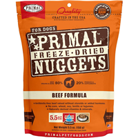 Primal Freeze-Dried Nuggets for Dogs Beef Formula 5.5 oz