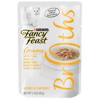 Fancy Feast Complement Tuna, Chicken, and Whitefish in a Decadent Silky Broth 1.4oz Pouch I007872