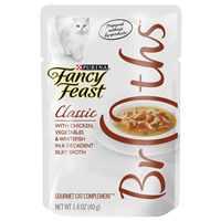Fancy Feast Complement Chicken, Vegetables, and Whitefish in a Decadent Silky Broth 1.4oz Pouch I007874