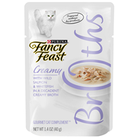 Fancy Feast Complement Tuna, Shrimp, and Whitefish in a Decadent Silky Broth 1.4oz Pouch I007880
