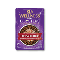 Wellness CORE Simply Shreds Mixer or Topper Chicken, Beef & Carrots Recipe Dog Food 2.8oz Pouch I013728