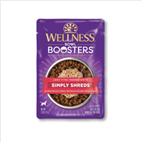 Wellness CORE Simply Shreds Mixer or Topper Chicken, Wild Salmon & Pumpkin Dog Food 2.8oz Pouch I013730