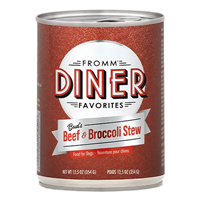 Fromm Diner Favorites Buds Beef and Broccoli Stew Canned Dog Food 12 oz.