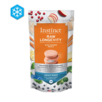 Instinct Raw Longevity Frozen Patties for Adult Dogs Wild-Caught Alaskan Pollock Recipe 6 lbs.