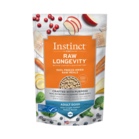 Instinct Raw Longevity 100% Freeze-Dried Raw Meals Adult Dogs Wild-Caught Alaskan Pollock Recipe 9.5 oz.