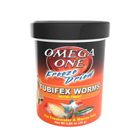 Omega One Freeze Dried Tubifex Worms Nutri-Treat 0.85 oz