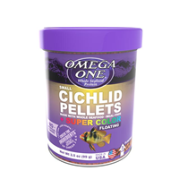 Omega One Small Floating Cichlid Pellets + Super Color 3.5 oz