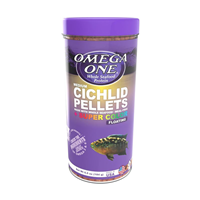 Omega One Medium Floating Cichlid Pellets + Super Color 6.5 oz