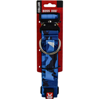 Boss Dog Tactical Collar Blue Camo